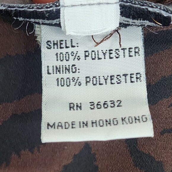 Womens Stonebridge Brown & Black Zebra Print Midi Skirt Polyester Size L - Picture 4 of 9